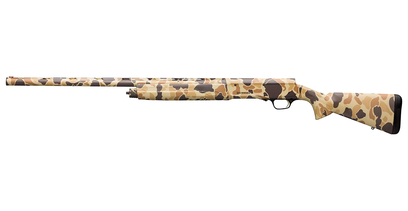 Browning A5 12 Gauge SemiAuto Shotgun with Vintage Tan Camo Finish